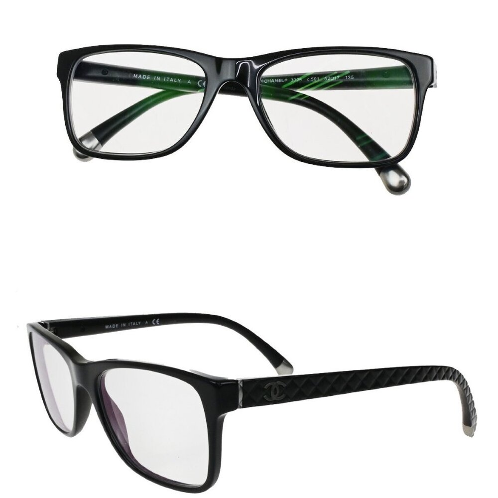 CHANEL CC Logo Matelasse Glasses Eye Wear Plastic Plastic - Picture 2 of 13